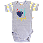 Body Frases Best Club Baby Bordado Azul