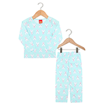 Pijama Kyly Longo Menina Azul Claro