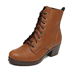 Bota Coturno FiveBlu Tachas Caramelo